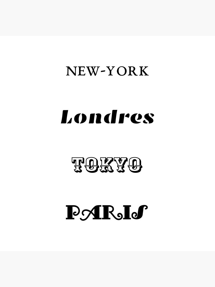 Horloge New York Londres Tokyo Paris Par Matcreator Redbubble