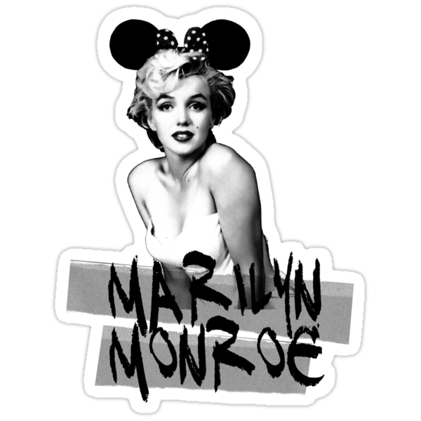   Stickers on Marilyn Monroe Minnie  Stickers By Tiffany O Brien   Redbubble