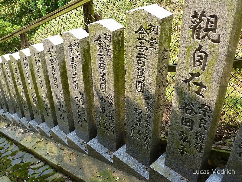 "Japanese Pillars" Framed Prints by Lucas Modrich Redbubble