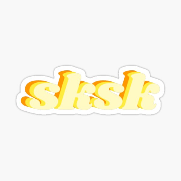 Sksk Sticker For Sale By Radiantdark Redbubble