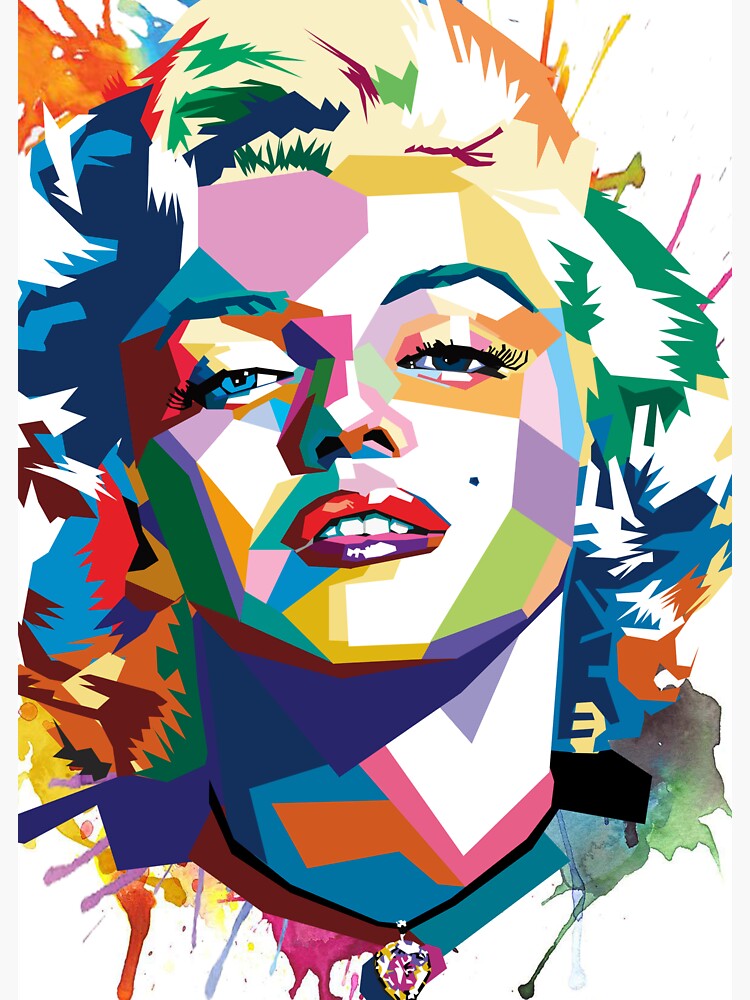 Marilyn Monroe Wpap Sticker For Sale By Rudt35 Redbubble