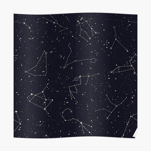 Zodiac Constellations Poster For Sale By Asparagusunited Redbubble