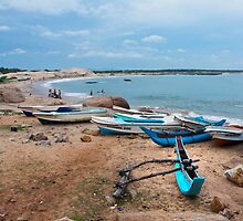Fishing Boats - Sri Lanka by Dilshara Hill