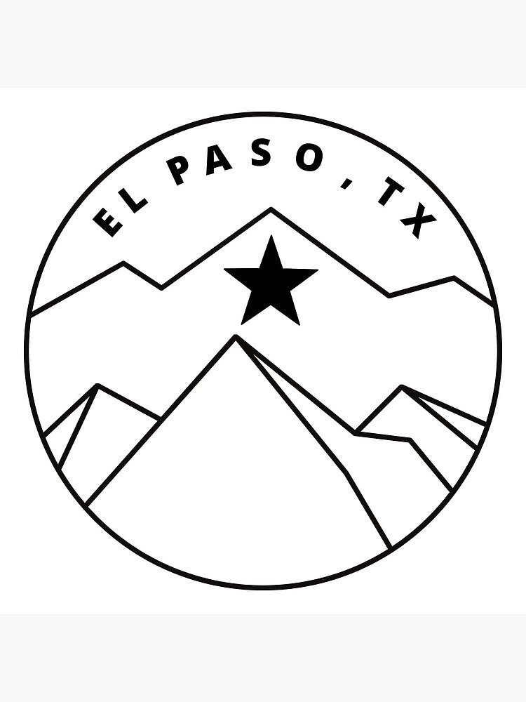 El Paso Texas Poster For Sale By Emilyo Rourke Redbubble