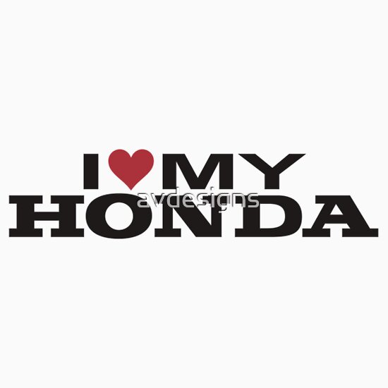 Honda i love shirt #7