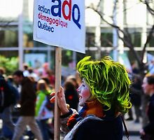 Montreal - Demonstration by Students by Jean-Luc Rollier