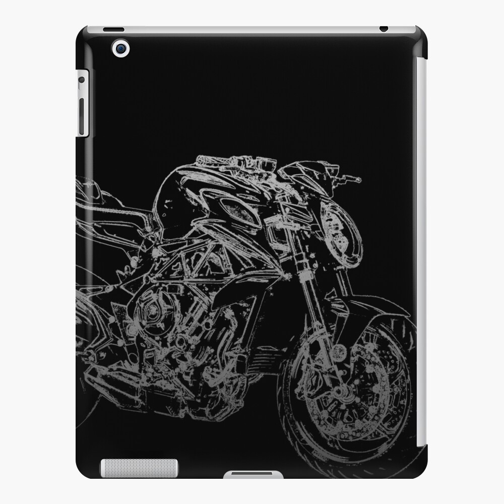 MV Agusta Brutale 800 RR Pencil Silhouette Motorcycle Naked Bike