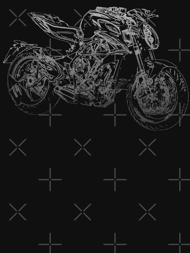 Mv Agusta Brutale Rr Pencil Silhouette Motorcycle Naked Bike