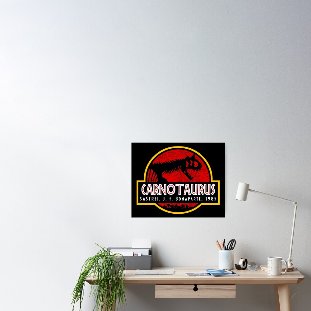 Carnotaurus Logo Poster For Sale By OniPunisher Redbubble