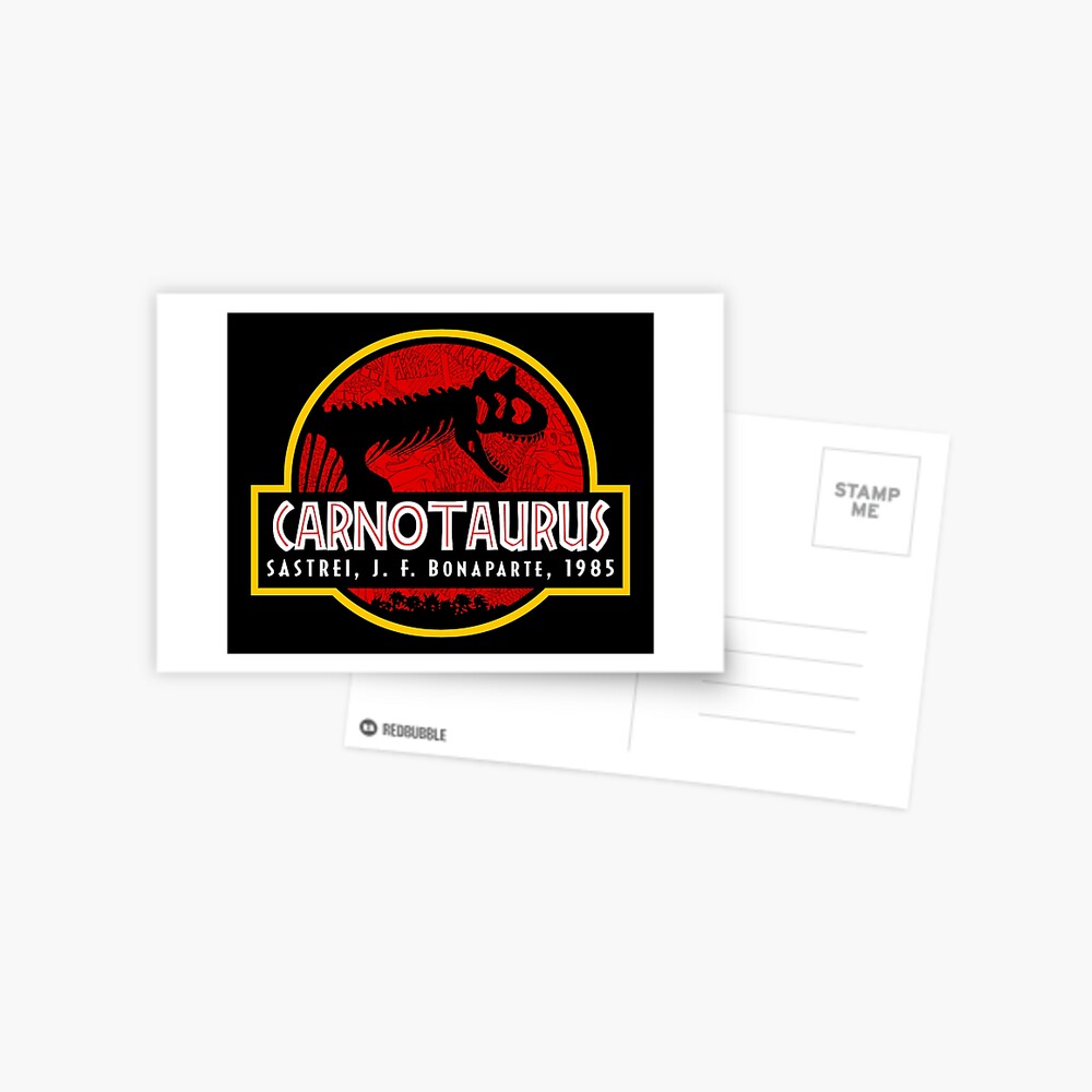 Carnotaurus Logo Postcard By OniPunisher Redbubble