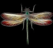 Medicine Wheel Totem Animals by Liane Pinel- Dragonfly by Liane Pinel