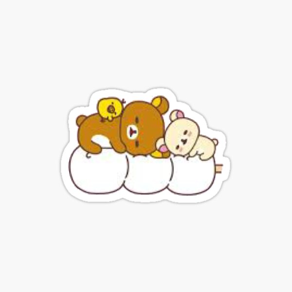 Rilakkuma And Friends Dango Sticker For Sale By Sherita Redbubble