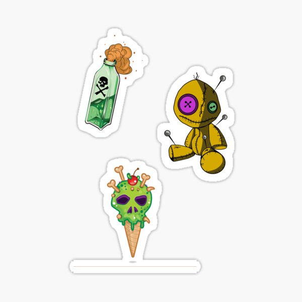 Toxic Voodoo Sticker Pack Sticker For Sale By Tristahx Redbubble