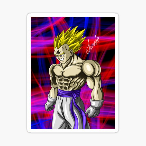 Majin Vegeta Sticker For Sale By Justanime Redbubble