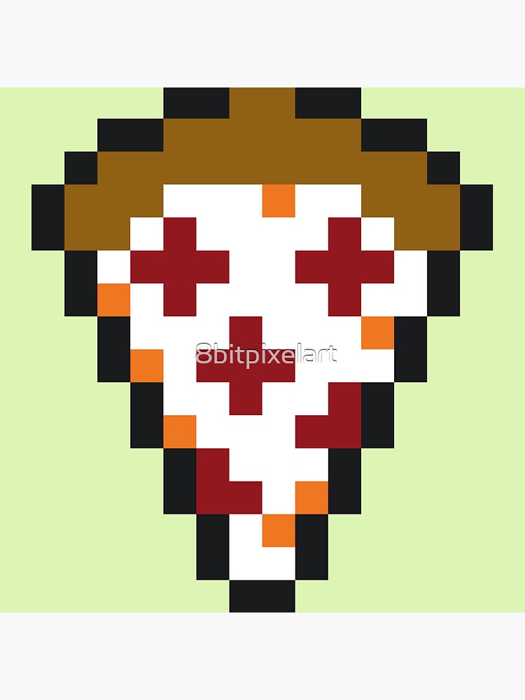 Pixel Art Pizza Slice Sticker For Sale By Bitpixelart Redbubble