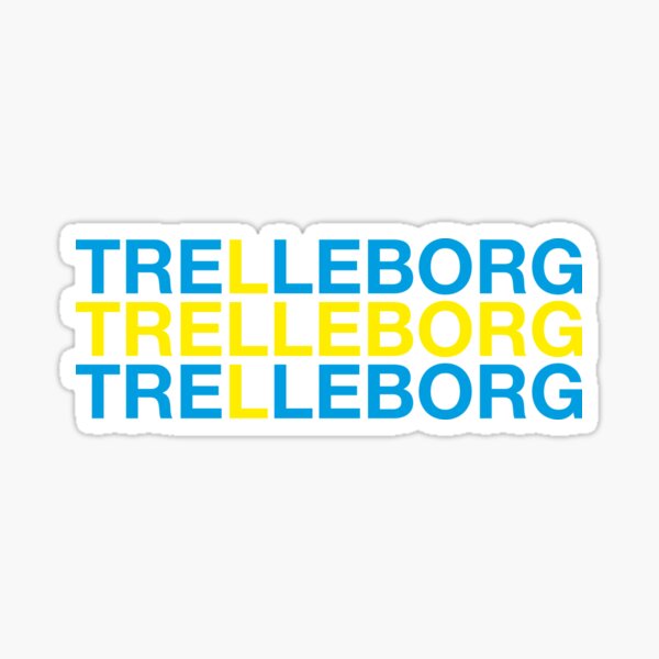 TRELLEBORG Swedish Flag Sticker For Sale By Eyesblau Redbubble