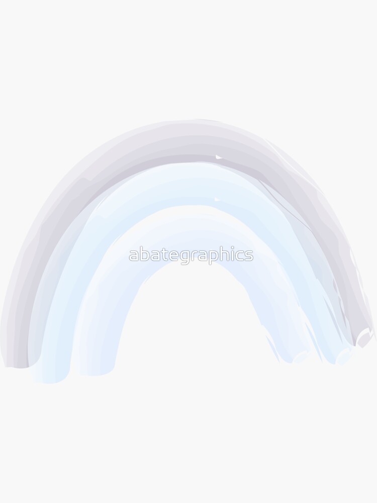 Pastel Watercolor Rainbow Sticker For Sale By Abategraphics Redbubble