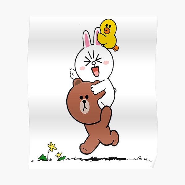 Brown Bear Cony Bunny Rabbit Duck Poster For Sale By Tommytbird