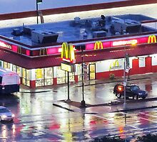 Mickey Dees waiting for the Hurricane by Alberto DeJesus