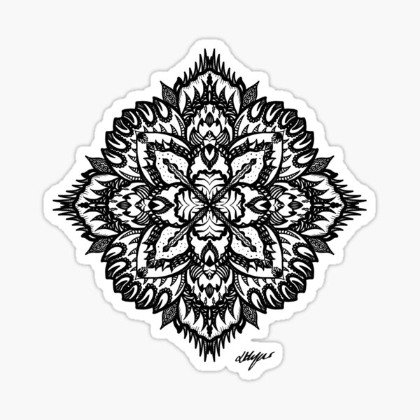 Mandala Sticker Sticker For Sale By Jlaniart Redbubble