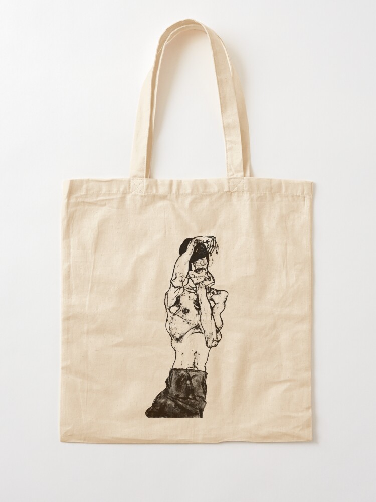 Egon Schiele Standing Male Nude With A Red Loincloth Tote Bag