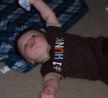 life is good rolling around in the floor by MaryMac