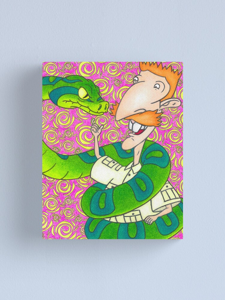 Nigel Thornberry The Wild Thornberrys Neon Pattern 90s Canvas Print