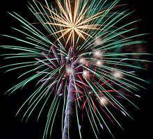 Colorful Fireworks by Kenneth Keifer