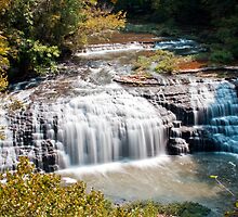 Middle Falls at Burgess Falls State Park, Sparta Tennessee by Sam Warner