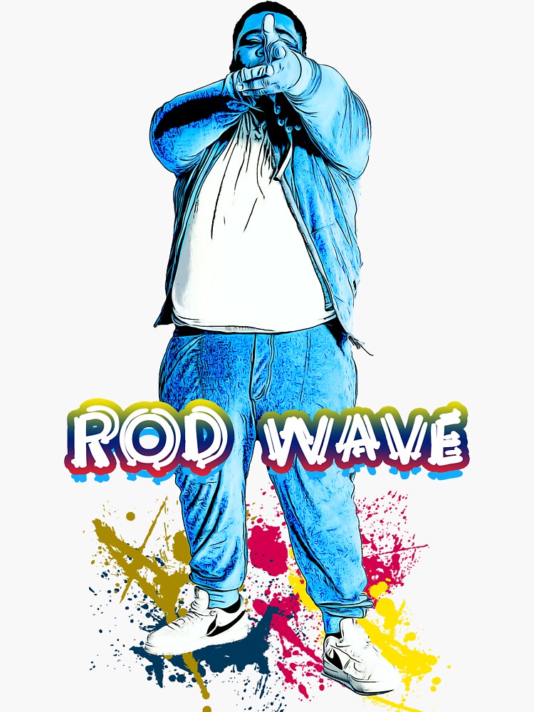 Rod Wave Merch Sticker For Sale By Larryllarson Redbubble