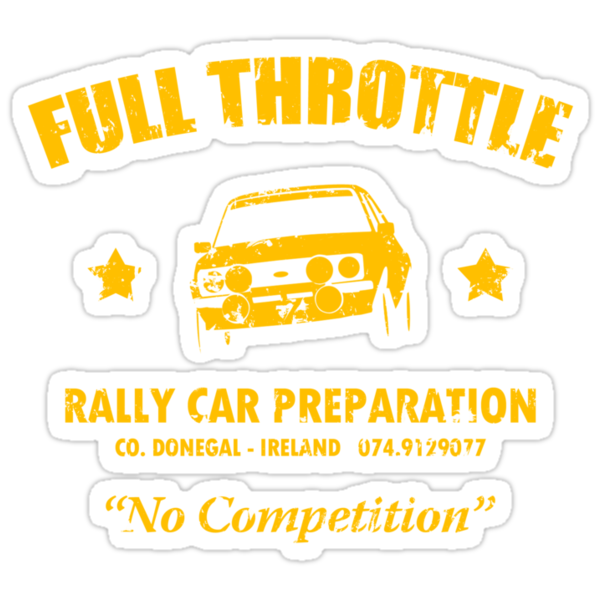 Full Throttle Rally Car Preparation Garage Shirt by Twain Forsythe