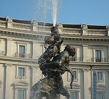 iphone case Fountain, Rome by buttonpresser