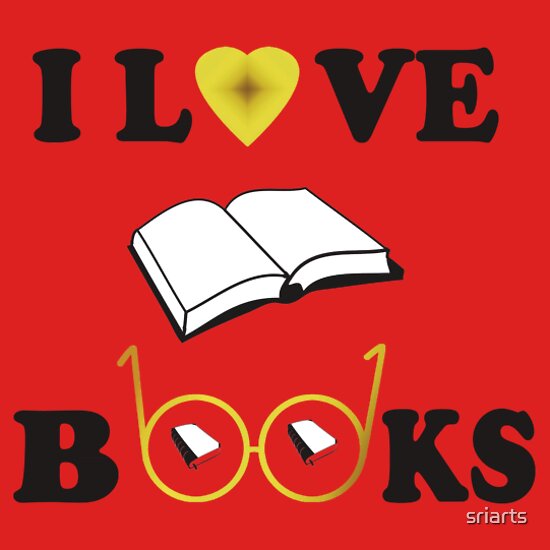 i love books tshirt