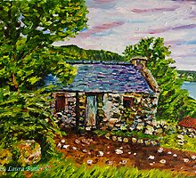 "Above Hallowed Ground - Cottage in Ruins, Ardclinis Townland, Antrim Coast" by Laura Butler