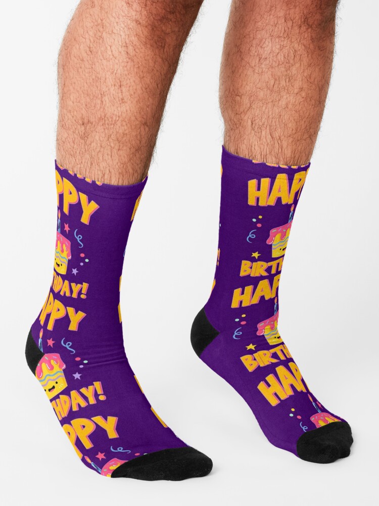 Happy Birthday Socks For Sale By Tap Redbubble