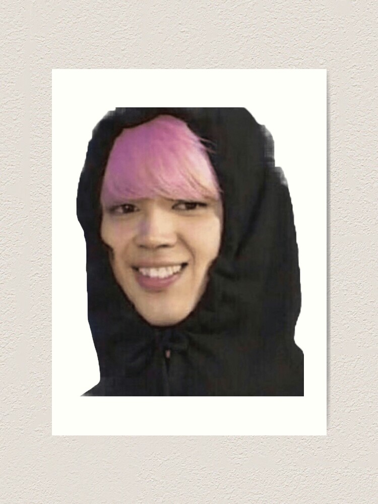 BTS JIMIN CLASSIC FUNNY DERP FACE Art Print For Sale By Artbyhappe