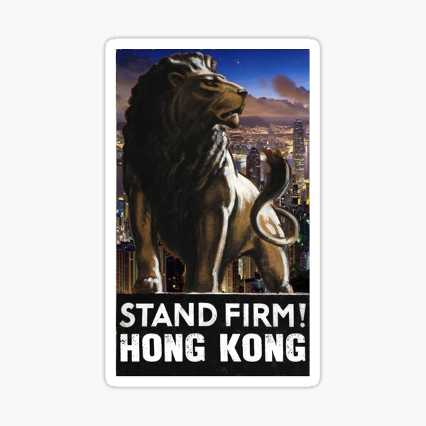 Hong Kong Protest Poster Sticker For Sale By Ottomcottoson Redbubble