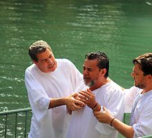 Baptised in the Jordan river #7 by Moshe Cohen