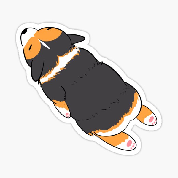 Cute Corgi Heart Butt Sticker For Sale By Andywong Redbubble