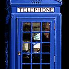 Blue British Phone Booth iPhone Case by Mark Tisdale