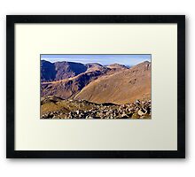 Scafell Pike, Esk Pike, and Bow Fell - The Lake District Framed Print