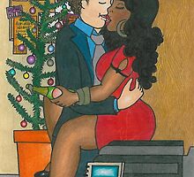 Christmas Party Kiss by Laura Hutton