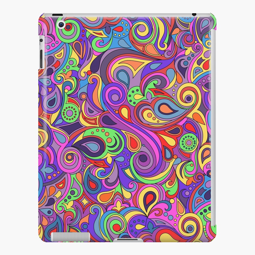 Groovy Psychedelic Hippy Paisley Pattern Ipad Case Skin For Sale By