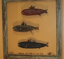 Windows are fish tothe sole 4 of 13 30" x 32" (SOLD) by Fred Weiler