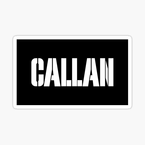 Callan Sticker For Sale By ChrisOrton Redbubble