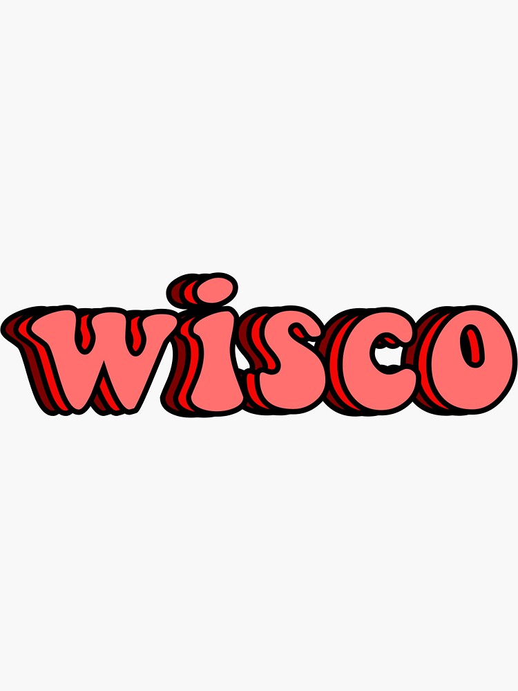 Wisco Sticker For Sale By Rubylevyy Redbubble