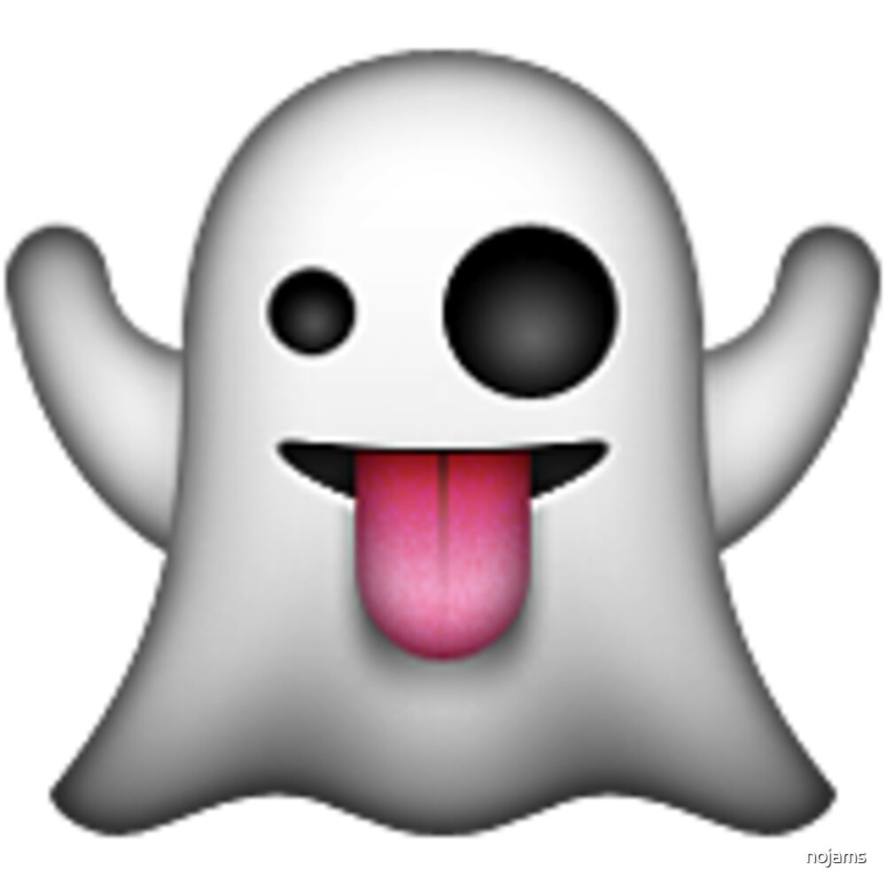  Ghost Emoji By Nojams Redbubble