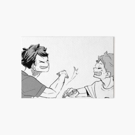 Hinata And Oikawa Haikyuu Timeskip Manga Cap Art Board Print For Sale