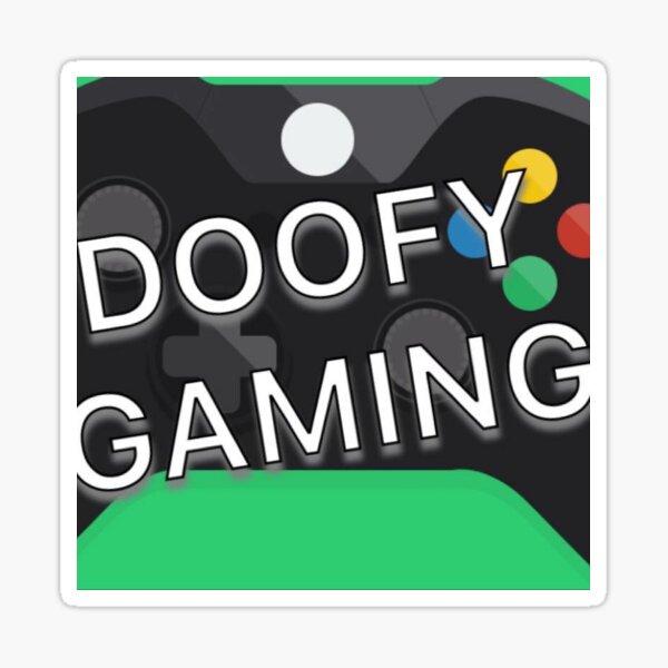 Official Doofy Gaming Logo Sticker For Sale By DoofyGaming Redbubble