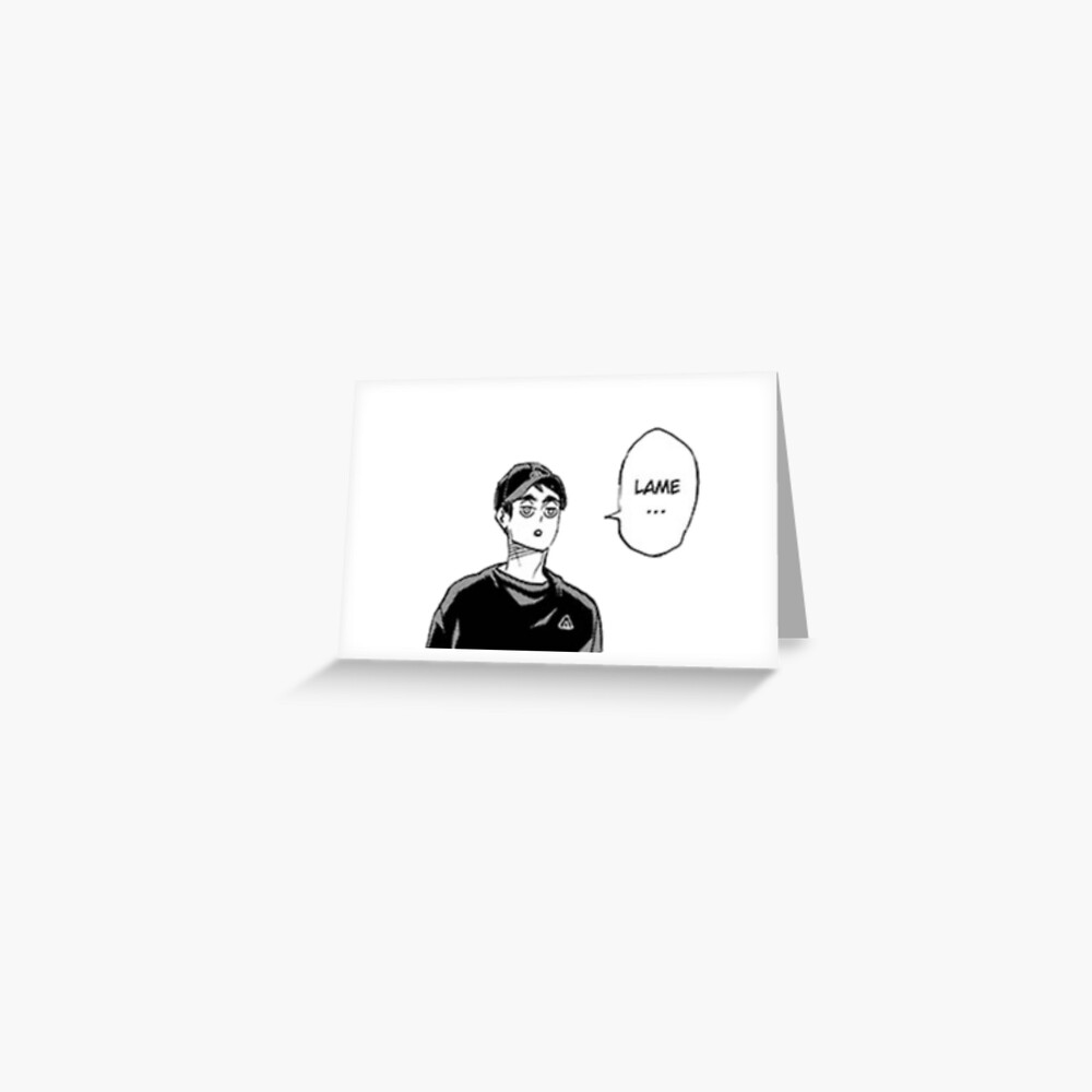 Osamu Haikyuu Timeskip Manga Cap Greeting Card By Joojlia Redbubble